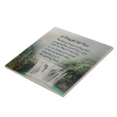 Een gebed voor je mooie Natuur waterval Tegeltje (Zijkant)