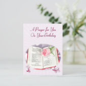 Een gebed voor je verjaardag briefkaart (Staand voorkant)