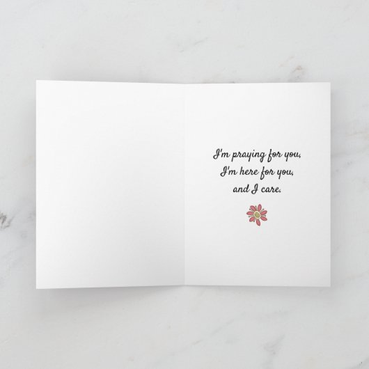 Een gebed voor jullie groeten feestdagen kaart (Binnen)