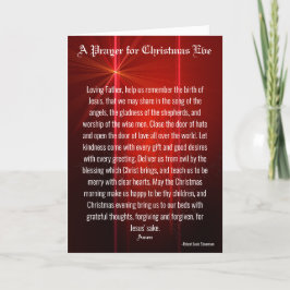 Een gebed voor Kerstmis Feestdagen Kaart