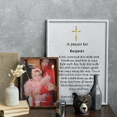 Een gebed voor kind Baptisme Religieus Christelijk Poster