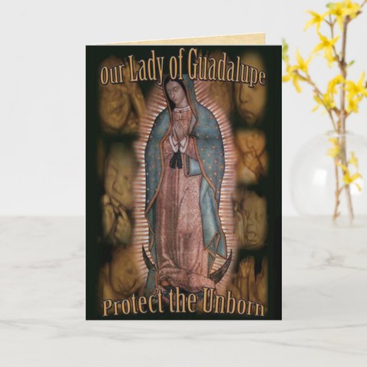 Een gebed voor onze dame van Guadalupe Kaart (Gele Bloem)
