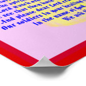 Een gebed voor onze soldaten poster (Hoek)