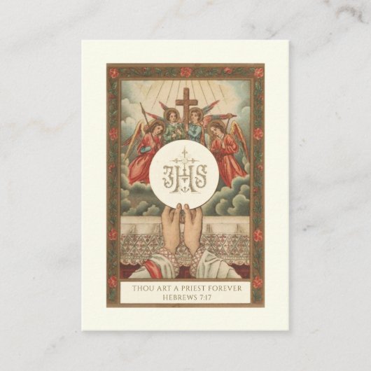 EEN GEBED VOOR PRIESTERS KATHOLIEKE RELIGIEUZE PLAATSKAARTJE (Voorkant)