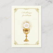 EEN GEBED VOOR PRIESTERS KATHOLIEKE RELIGIEUZE PLAATSKAARTJE (Voorkant)