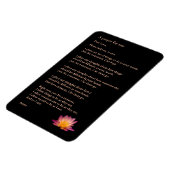 Een gebed voor rust, Spirituele koelkast magneet (Linkerzijde)