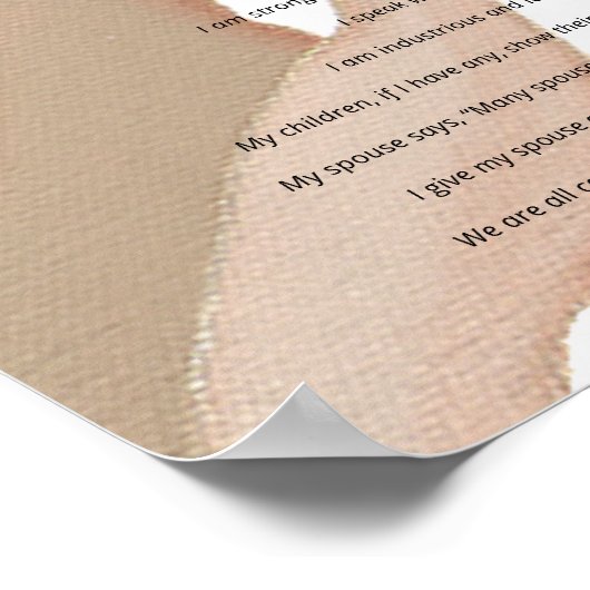 Een gebed voor uw kinderen door Cheryl Paton Poster (Hoek)