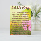 Een gebed voor Wisdom & Revelation Flat Greeting Kaart (Staand voorkant)