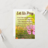 Een gebed voor Wisdom & Revelation Flat Greeting Kaart (Voorkant / Achterkant in situ)