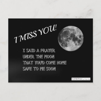 Een gebeden gedicht om veilig thuis te komen met e briefkaart