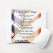 Een gebeden van een politieagent muismat (Met muis)