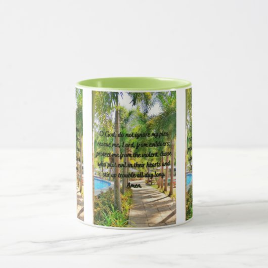 Een gebeden voor hulp en bescherming tweetone Mok (Midden)