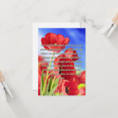 Een gebeden voor vrede en persistentie platte groe kaart (Voorkant / Achterkant in situ)