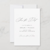 Een gebeurtenisscriptminimalist De Kaart Datum ops (Voorkant)