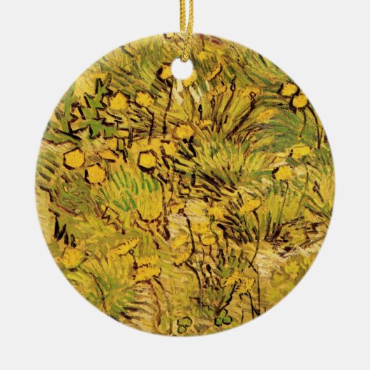Een gebied van Gele Bloemen door Vincent van Gogh Keramisch Ornament (Voorkant)