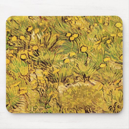 Een gebied van Gele Bloemen door Vincent van Gogh Muismat (Voorkant)