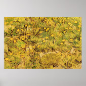 Een gebied van Gele Bloemen door Vincent van Gogh Poster (Voorkant)