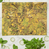 Een gebied van Gele Bloemen door Vincent van Gogh Theedoek (Gevouwen)