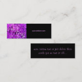 Een gebied van Paarse en roze dagen Mini Visitekaartje (Voorkant / Achterkant)