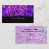 Een gebied van Paarse en roze dagen Visitekaartje (Voorkant / Achterkant)