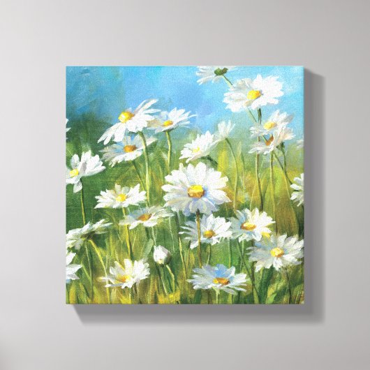 Een gebied van Witte Dagen Canvas Afdruk (Voorkant)