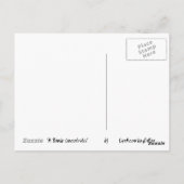 een geblondenconcentraat briefkaart (Achterkant)
