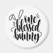 Eén gebluste paaskalligrafie | Magneet (Voorkant)