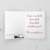 Een gebluste Pasen Feestdagen Kaart (Binnen)