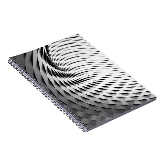 Een gebogen voorgevel bedekt met wit deksel notitieboek (Rechterzijde)