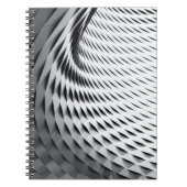 Een gebogen voorgevel bedekt met wit deksel notitieboek (Voorkant)