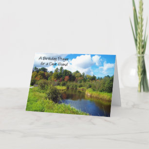 Een geboortedag gebed voor een goede vriend kaart