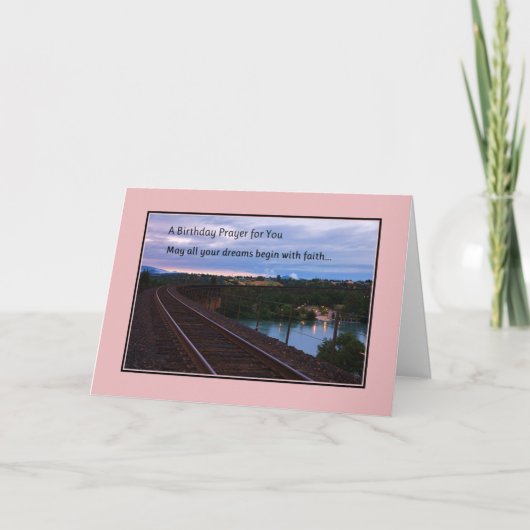 Een geboortedag gebed voor jou kaart (Voorkant)