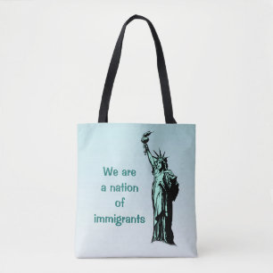 Een geboorteland van de Canvas tas van immigranten