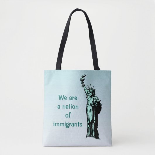 Een geboorteland van de Canvas tas van immigranten (Voorkant)