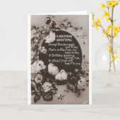 Een geboorthday Greeting Doves Kaart (Gele Bloem)