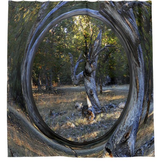 Een gebroken boom...... douchegordijn (Voorkant)