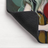 Een gebroken hart-gothische fee Mousepad Muismat (Hoek)