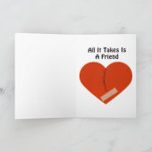 EEN GEBROKEN HART KAN HERSTELLEN KAART (Binnen)