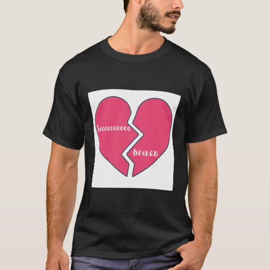 Een gebroken hart t-shirt (Voorkant)