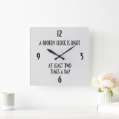 Een gebroken klok is minstens twee keer per dag go (Huis)