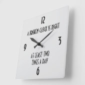 Een gebroken klok is minstens twee keer per dag go (Hoek)