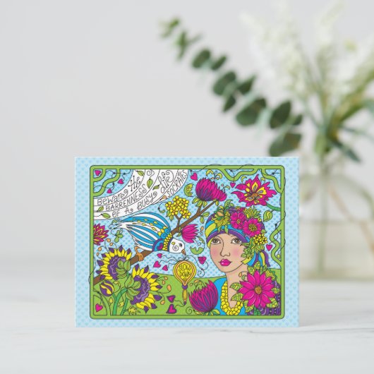 Een gebruiksvriendelijk leven_ briefkaart (Staand voorkant)