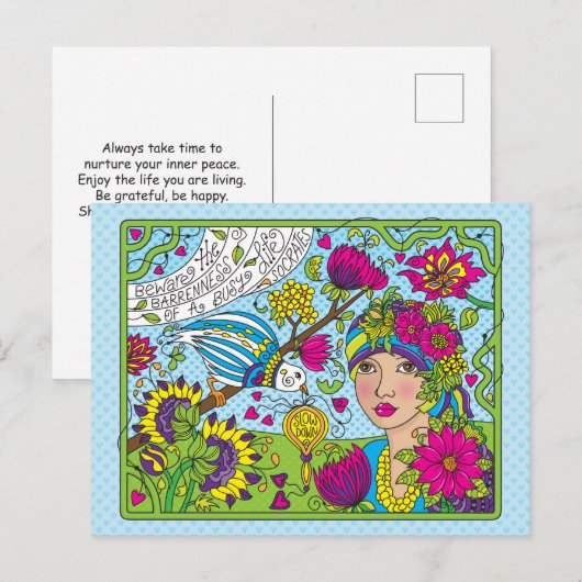 Een gebruiksvriendelijk leven_ briefkaart (Voorkant / Achterkant)