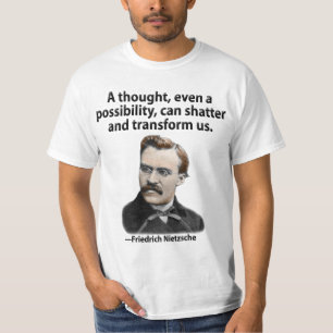 Een gedachte kan ons breken en transformeren. t-shirt