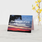 Eén Gedachte van Liefde Duurt Voort Quote Card Kaart (Gele Bloem)