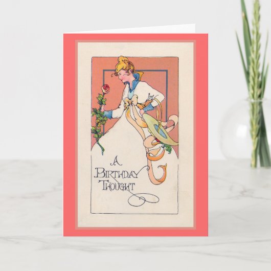 Een "gedachte Verjaardag " Kaart (Voorkant)