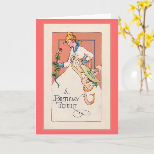 Een "gedachte Verjaardag " Kaart (Gele Bloem)