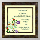 Een gedachte voor de dag poster (Voorkant)