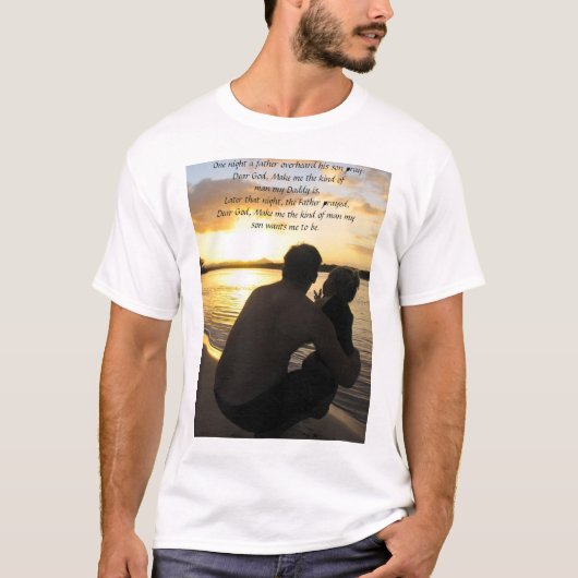 Een gedeelde vader van gebeden vader t-shirt (Voorkant)