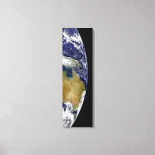 Een gedeeltelijk uitzicht van de Aarde dat Austral Canvas Afdruk
